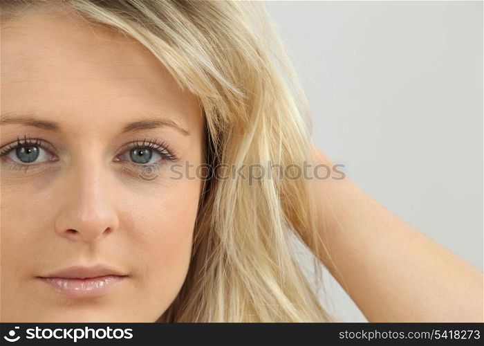 Portrait of pretty blond girl