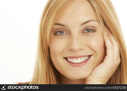 Portrait Of Pretty Smiling Woman