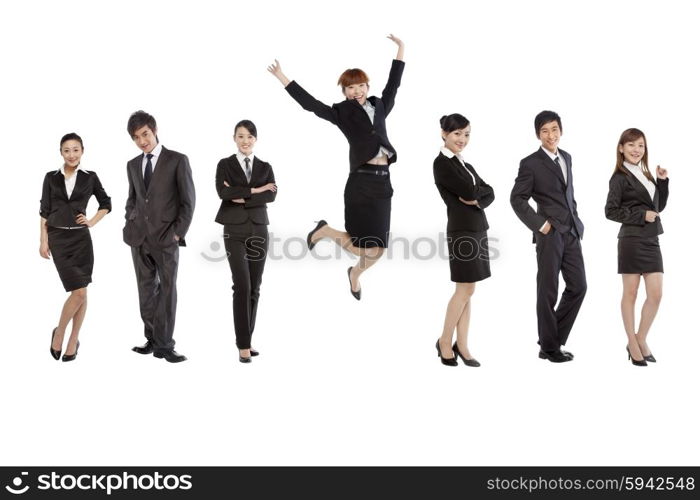 Portrait of professional and confident business team