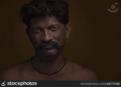 Portrait of rural Indian man