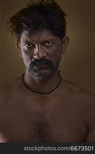 Portrait of rural male Indian farmer