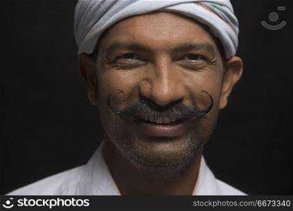 Portrait of rural man smiling