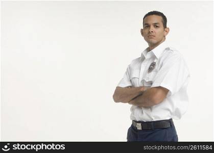 Portrait of security guard
