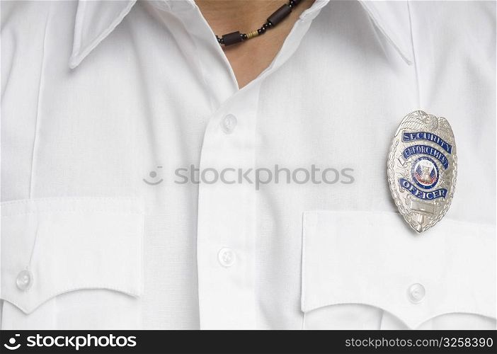 Portrait of security guard
