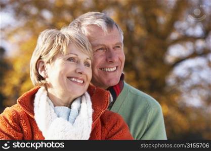 Portrait Of Senior Couple Hugging