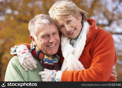 Portrait Of Senior Couple Hugging