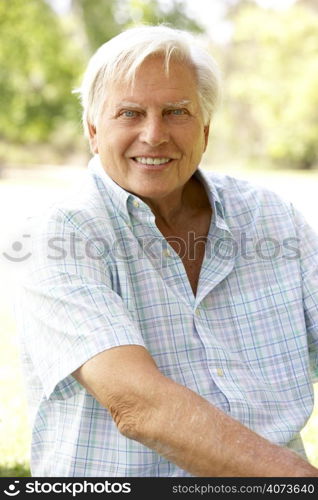 Portrait Of Senior Man In Park