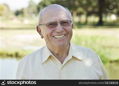 Portrait of senior man, smiling