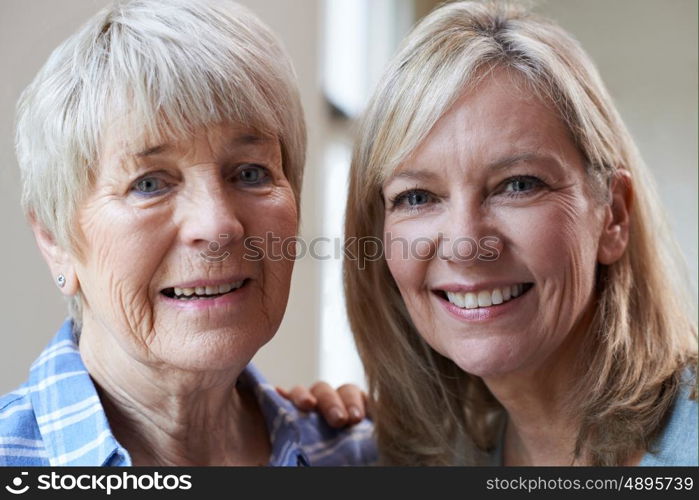 Portrait Of Senior Mother With Adult Daughter