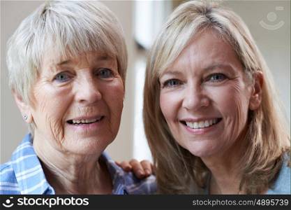 Portrait Of Senior Mother With Adult Daughter