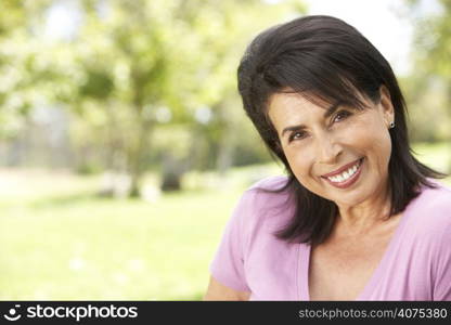 Portrait Of Senior Woman In Park