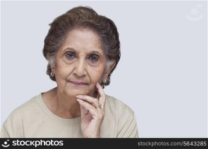 Portrait of senior woman thinking