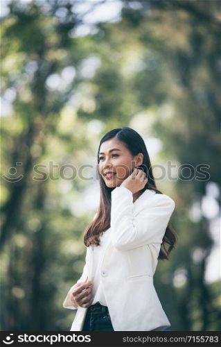 portrait of smart business women people in suit