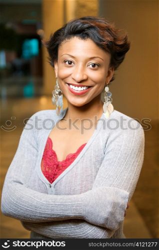 Portrait of Smiling African-American Woman