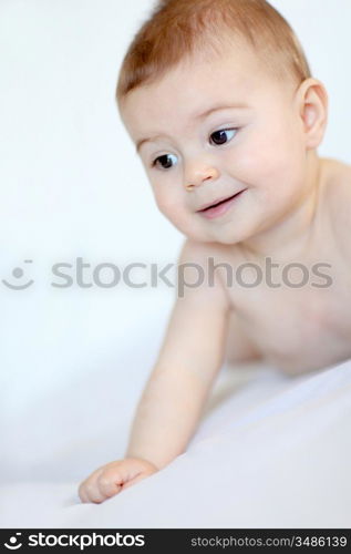 Portrait of smiling baby