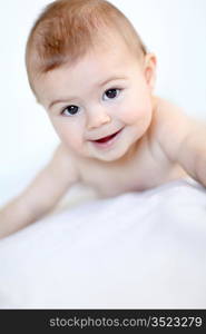 Portrait of smiling baby