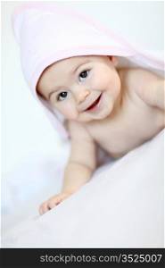 Portrait of smiling baby