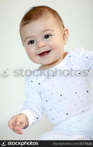 Portrait of smiling baby