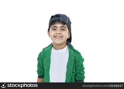 Portrait of smiling boy looking at camera