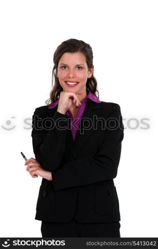 portrait of smiling businesswoman