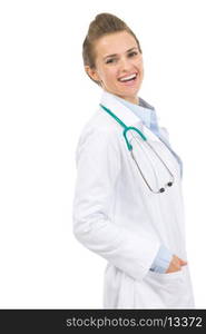 Portrait of smiling doctor woman