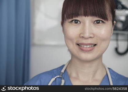 Portrait of smiling female doctor