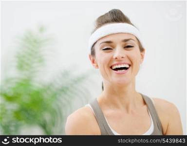 Portrait of smiling fitness woman