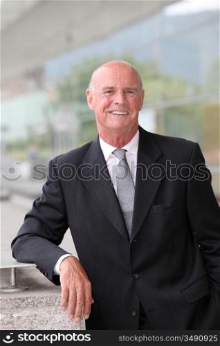 Portrait of smiling mature businessman