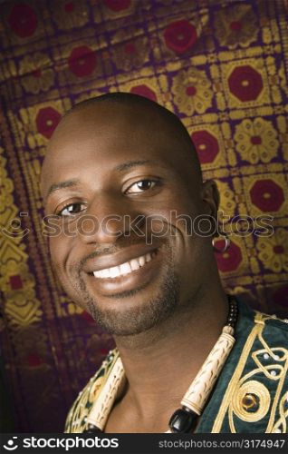 Portrait of smiling mid-adult African-American man.