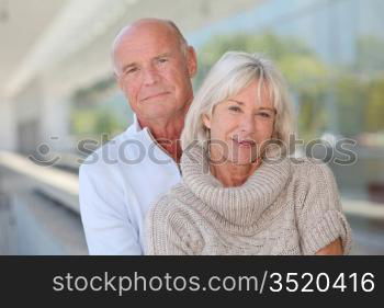 Portrait of smiling senior couple