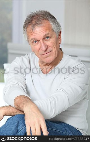 Portrait of smiling senior man