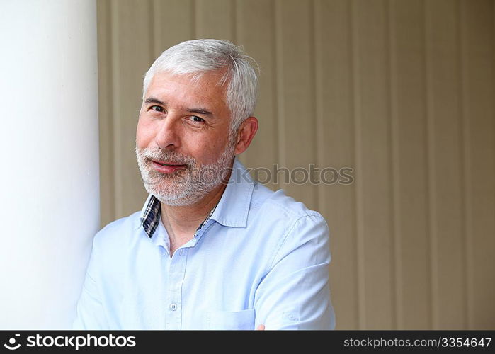 Portrait of smiling senior man