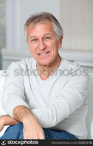 Portrait of smiling senior man