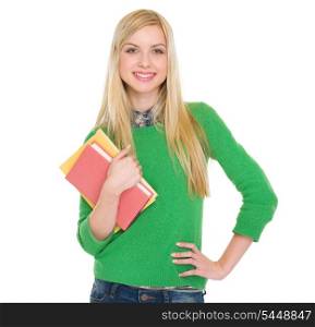 Portrait of smiling student girl