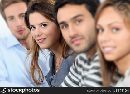 Portrait of smiling students