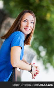 Portrait of smiling woman