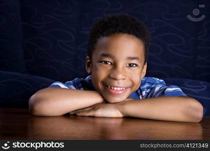 Portrait of Smiling Young Boy
