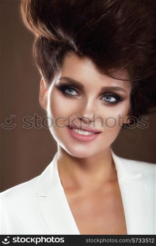 Portrait of Sophisticated Smiling Woman