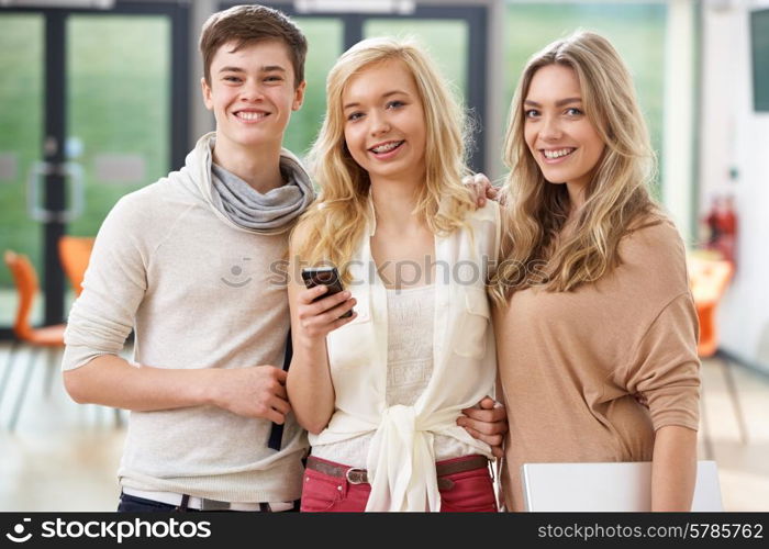 Portrait Of Students In Classroom