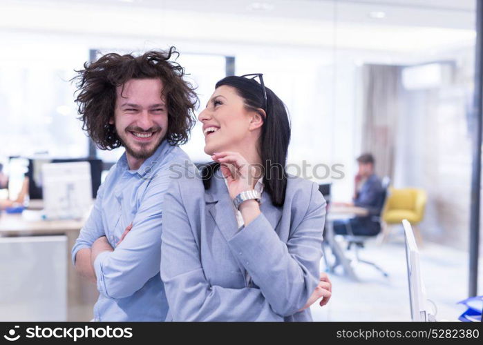 Portrait Of Successful Business people Entrepreneur At Busy startup Office