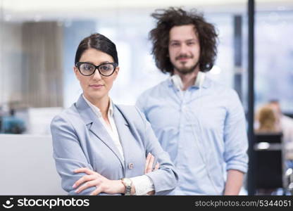 Portrait Of Successful Business people Entrepreneur At Busy startup Office