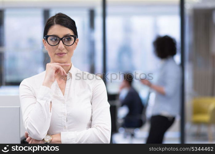 Portrait Of Successful Businesswoman Entrepreneur At Busy startup Office