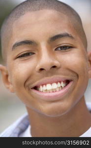 Portrait Of Teenage Boy Smiling