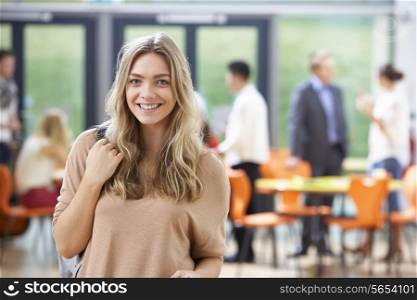 Portrait Of Teenage Female Student In Classroom