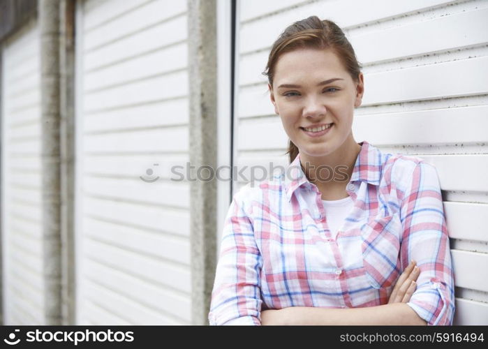 Portrait Of Teenage Girl In Urban Setting