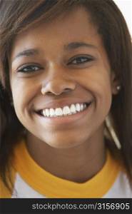 Portrait Of Teenage Girl Smiling