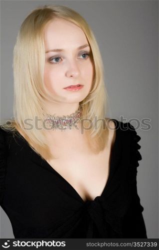 Portrait of the attractive girl