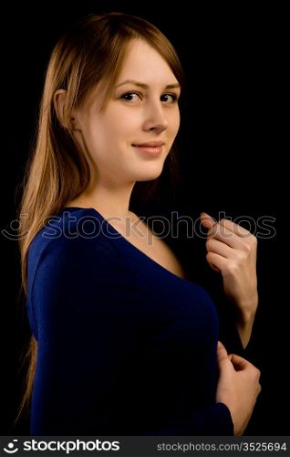 Portrait of the young attractive woman