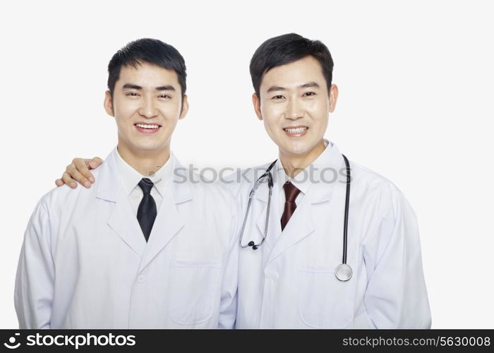 Portrait of two Doctors, Studio shot