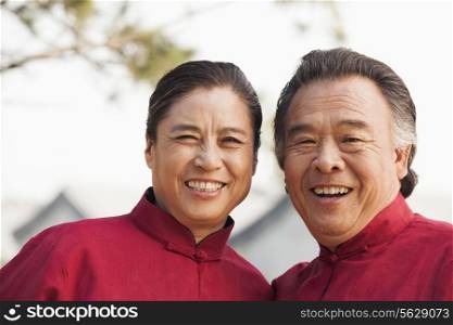 Portrait of two senior Taijiquan practitioners in Beijing